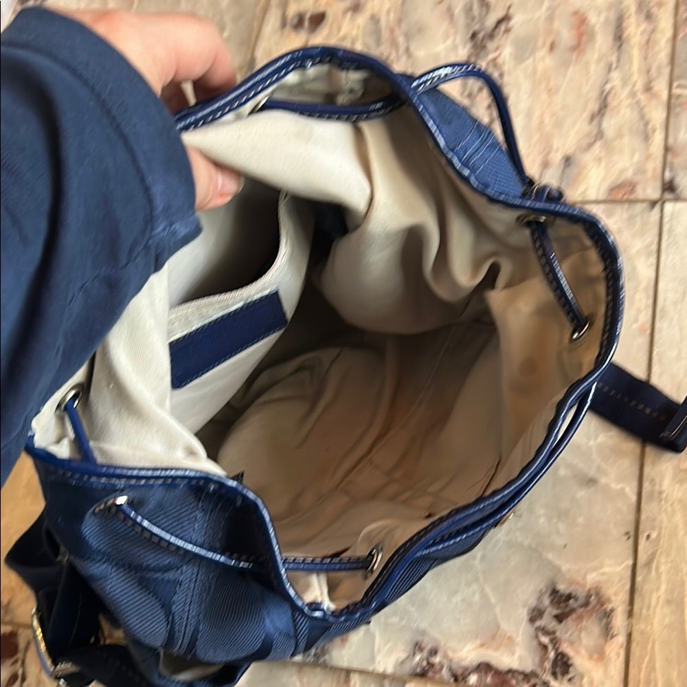 Navy Blue Coach Women's Backpack - Picture 7 of 12